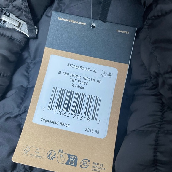 The North Face Thermoball Insulated Men Color Black Size XL - Picture 10 of 10